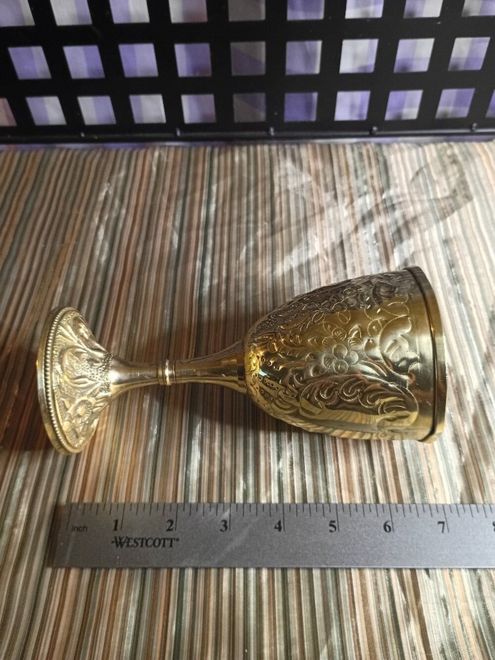solid brass goblet - Picture 7 of 8